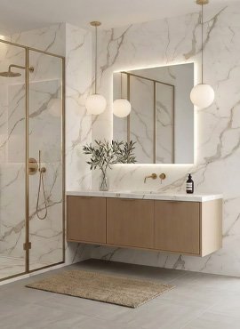 Marble Shower Wall Panels for Hotel