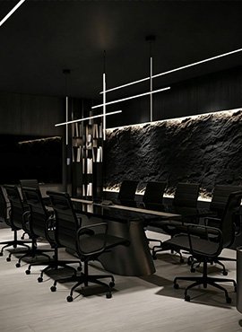 Black Wall Panel for Office