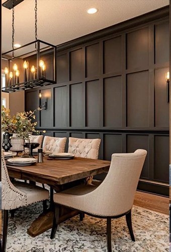 Solid Color Dining Room Wall Panel for Residential
