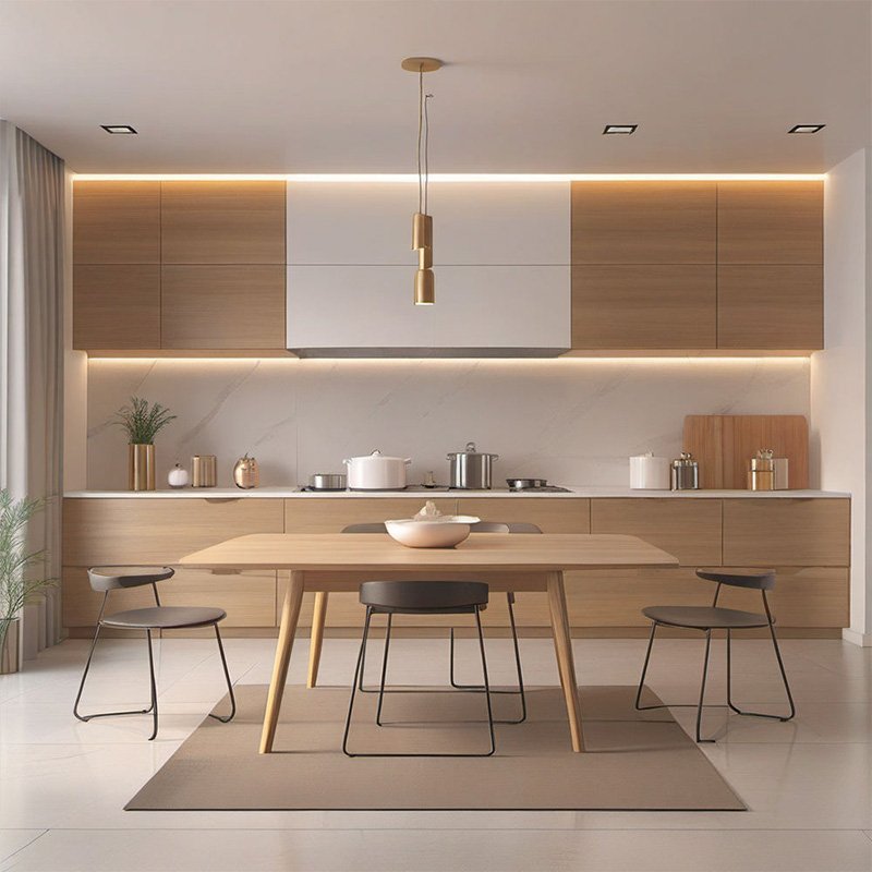 Complete kitchen wall panel solutions for various project needs