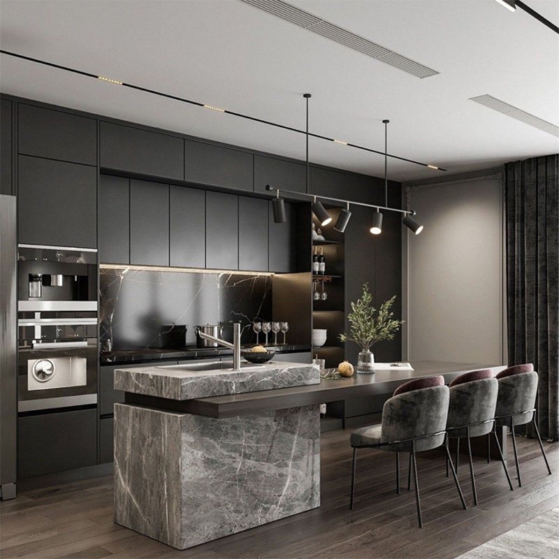 Complete kitchen wall panel solutions for various project needs
