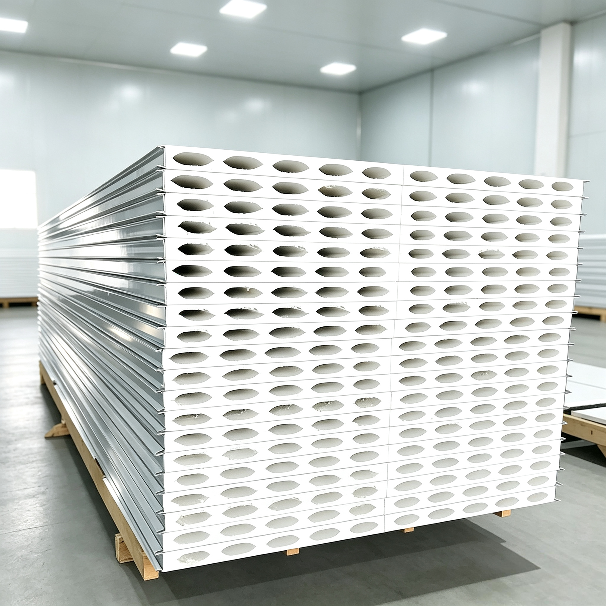 Heat Insulated Fireproof MGO Wall Panel Clean Room Sandwich Panel for Wall/Roof/Ceiling/Partition